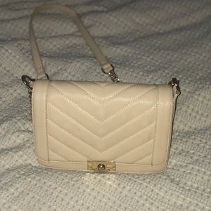 Just fab brand cross body beige handbag